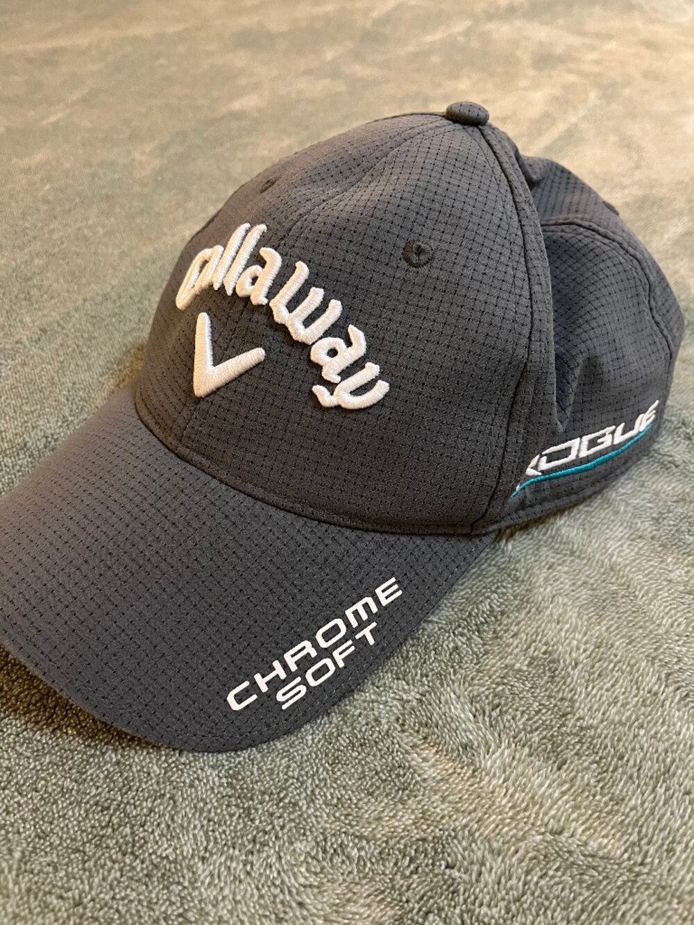 Callaway Golf Odyssey Chrome Soft Tour Adjustable Hat Cap Gray Performance